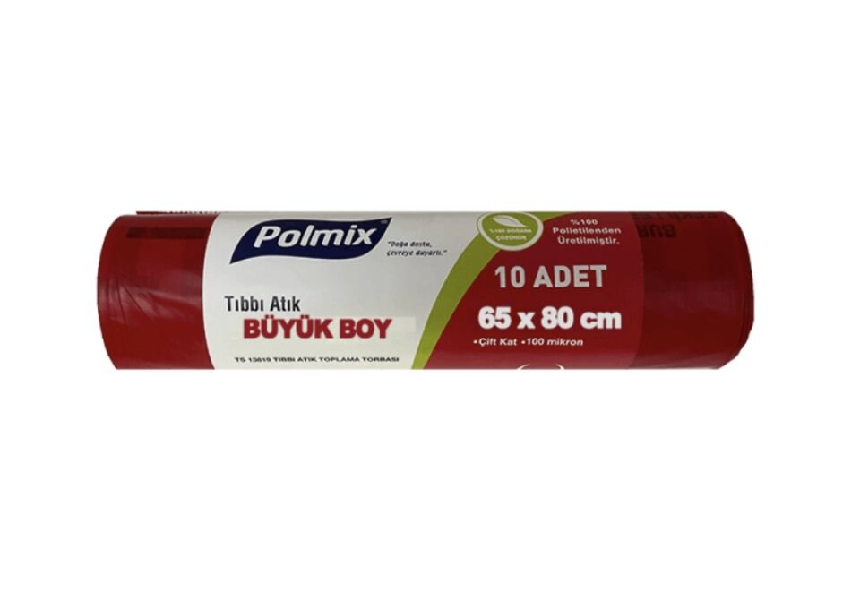 TIBBİ ATIK BÜYÜK BOY ÇÖP POŞETİ 65*80 10 RULO